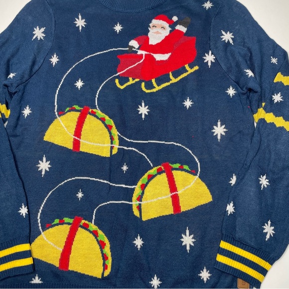 Tipsy Elves Christmas Sweater Santa Size M - Picture 4 of 7